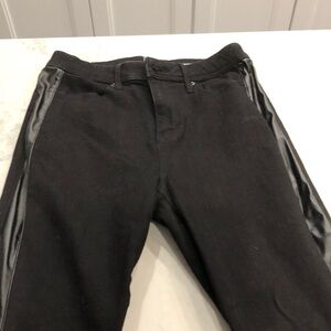 New York and Company Black tuxedo style jeans